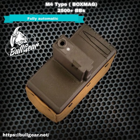 Automatic M4 Type BOXMAG (2000+- BB Round) (GEN-2) Automatic M4 Type BOXMAG (2000+- BB Round) (GEN-2)