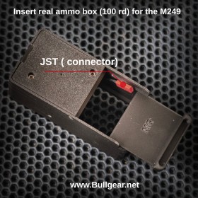 Insert real ammo box for the M249 (automatic model)