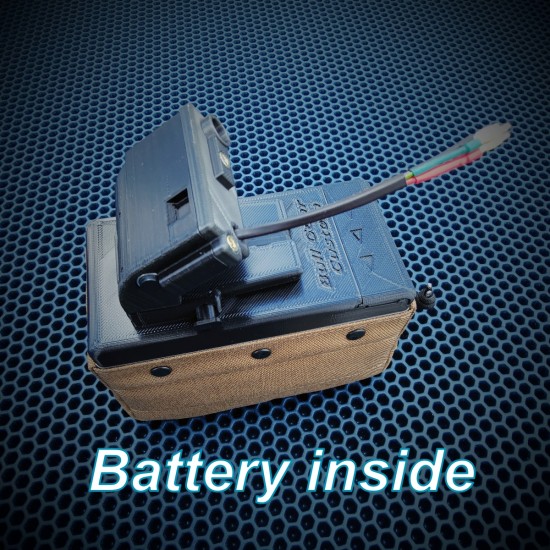 Kit-Box M249 Magazine (2100 Rd)  - Battery inside  (Bullgear)